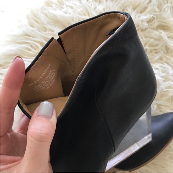 ✨MAISON MARTIN MARGIELA x H&M✨Lucite Heel Leather Booties - Picture 7 of 9